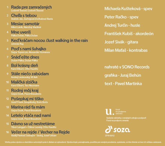 Jozef Kuchár & Viera Racková - zadná strana